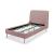 Heather Velvet Platform Twin Size Bed