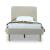 Heather Velvet Platform Bed