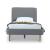 Heather Velvet Platform Twin Size Bed