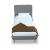 Heather Velvet Platform Twin Size Bed