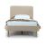 Heather Velvet Platform Twin Size Bed