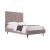 Crosby Velvet Platform Full Size Bed