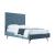 Crosby Velvet Platform Full Size Bed