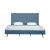 Crosby Velvet Platform King Size Bed