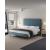 Crosby Velvet Platform King Size Bed