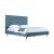 Crosby Velvet Platform King Size Bed