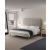 Crosby Velvet Platform King Size Bed