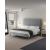Crosby Velvet Platform King Size Bed