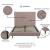 Crosby Velvet Platform Queen Size Bed