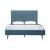 Crosby Velvet Platform Queen Size Bed