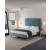 Crosby Velvet Platform Queen Size Bed