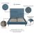 Crosby Velvet Platform Queen Size Bed