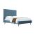 Crosby Velvet Platform Queen Size Bed