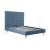 Crosby Velvet Platform Queen Size Bed