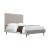 Crosby Velvet Platform Queen Size Bed