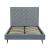 Crosby Velvet Platform Queen Size Bed