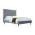 Crosby Velvet Platform Queen Size Bed