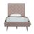 Crosby Velvet Platform Twin Size Bed