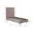 Crosby Velvet Platform Twin Size Bed