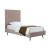Crosby Velvet Platform Twin Size Bed