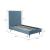 Crosby Velvet Platform Twin Size Bed