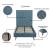 Crosby Velvet Platform Twin Size Bed