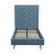 Crosby Velvet Platform Twin Size Bed