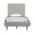 Crosby Velvet Platform Twin Size Bed