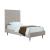 Crosby Velvet Platform Twin Size Bed