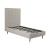 Crosby Velvet Platform Twin Size Bed