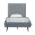 Crosby Velvet Platform Twin Size Bed