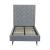 Crosby Velvet Platform Twin Size Bed