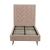 Crosby Velvet Platform Twin Size Bed