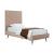 Crosby Velvet Platform Twin Size Bed
