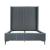 Promenade Velvet Platform Three Quarter Size Bed