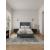 Promenade Velvet Platform Three Quarter Size Bed