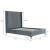 Promenade Velvet Platform Three Quarter Size Bed