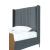 Promenade Velvet Platform Three Quarter Size Bed