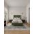 Promenade Velvet Platform Three Quarter Size Bed