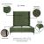 Promenade Velvet Platform Three Quarter Size Bed