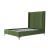 Promenade Velvet Platform Three Quarter Size Bed