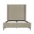 Promenade Velvet Platform Three Quarter Size Bed