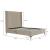 Promenade Velvet Platform Three Quarter Size Bed