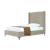 Promenade Velvet Platform Three Quarter Size Bed