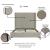 Promenade Velvet Platform Full Size Bed