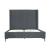 Promenade Velvet Platform Queen Size Bed