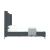 Promenade Velvet Platform Queen Size Bed