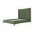 Promenade Velvet Platform Queen Size Bed