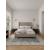 Promenade Velvet Platform Queen Size Bed