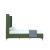 Promenade Velvet Platform Twin Size Bed
